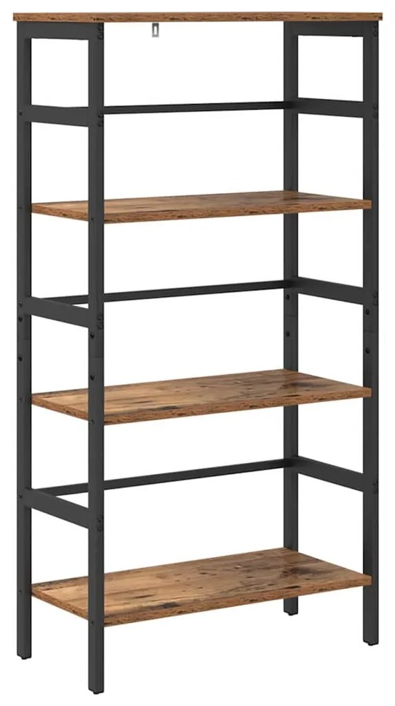 vidaXL Ράφι Βιβλίων Παλιό Ξύλο 60 x 29,5 x 115 εκ Επεξεργασμένο ξύλο