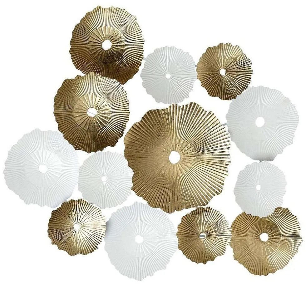 Διακοσμητικό Τοίχου ICY350 84x5,5x72,5cm White-Gold Espiel Metal