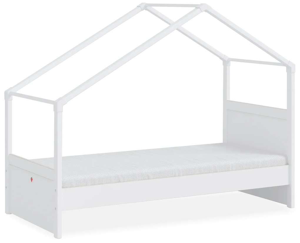 Παιδικό κρεβάτι MONTES WHITE  με τέντα μπεζ MW-1301-1008  90x200εκ. Cilek