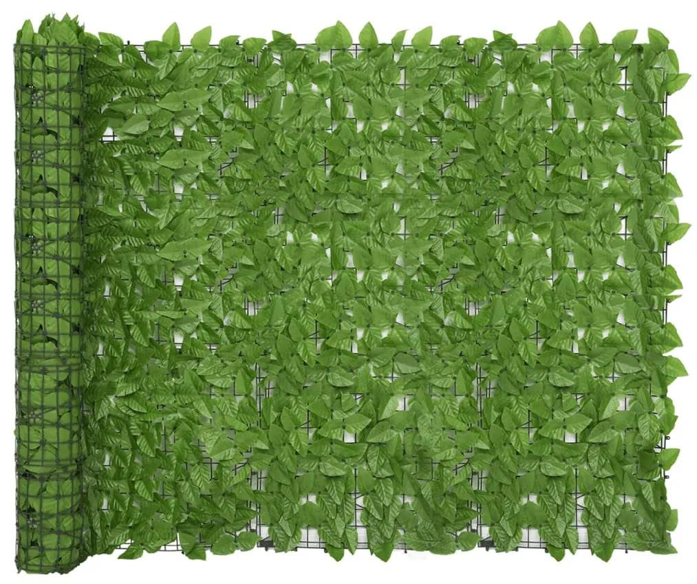 vidaXL Διαχωριστικό Βεράντας με Φύλλα Πράσινο 300 x 150 εκ.