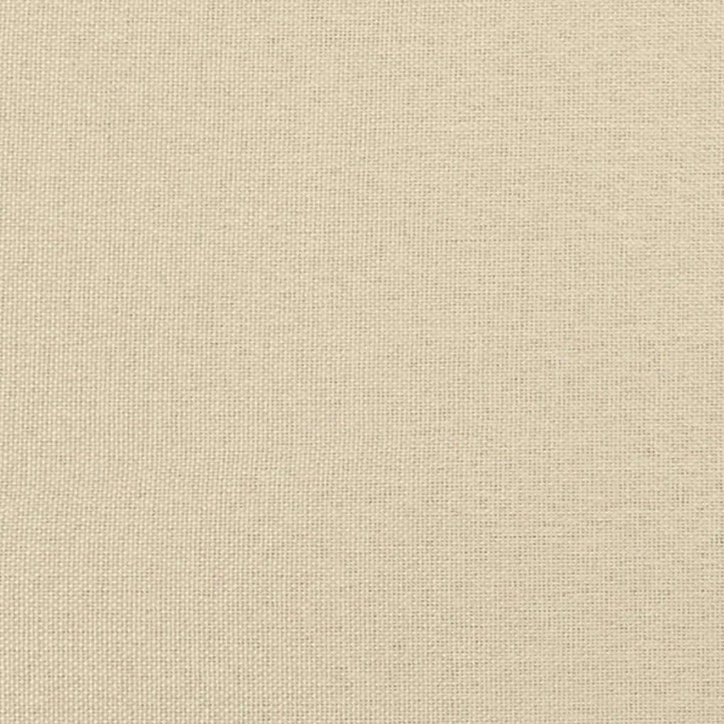 Οθωμανικό κρεβάτι με στρώμα Cream 120x190 cm Ύφασμα - Κρεμ