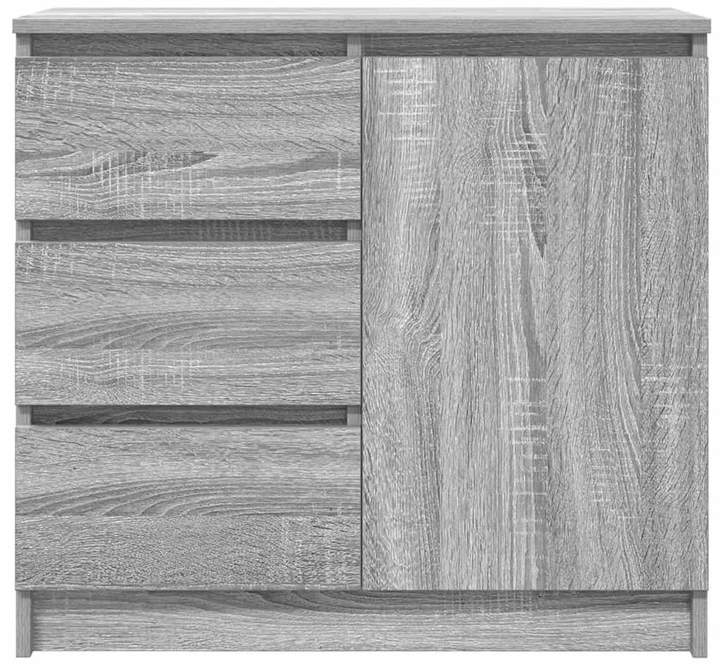 vidaXL Συρταριέρα με Συρτάρια Γκρι Sonoma 71x35x65 εκ. από Επεξ. Ξύλο