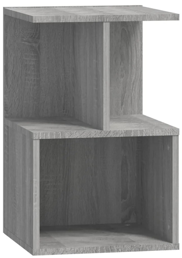 vidaXL Κομοδίνα 2 Τεμ. Γκρι Sonoma 35x35x55 εκ. από Επεξεργασμένο Ξύλο