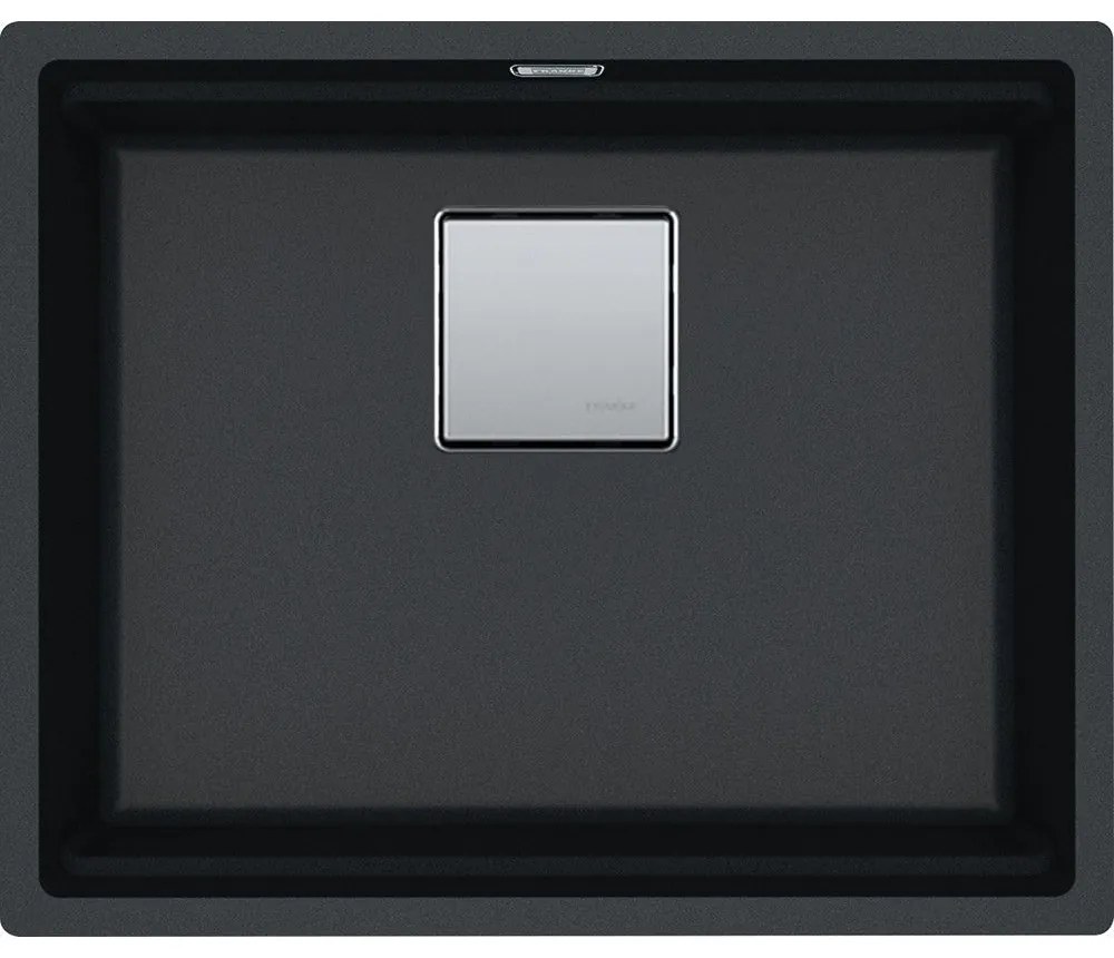 Franke Kubus 2 KNG 110-52 Matte Black Υποκαθήμενος Γρανιτένιος Νεροχύτης 60cm
