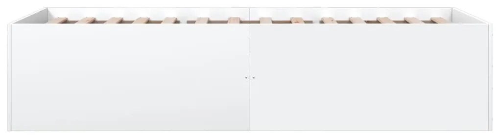 vidaXL Πλαίσιο Κρεβατιού Λευκό 90 x 190 εκ. από Επεξεργασμένο Ξύλο