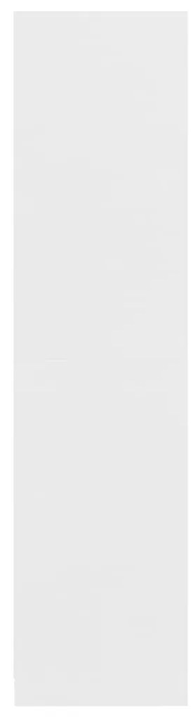 vidaXL Ντουλάπα με Συρτάρια Λευκή 50 x 50 x 200 εκ. από Επεξ. Ξύλο
