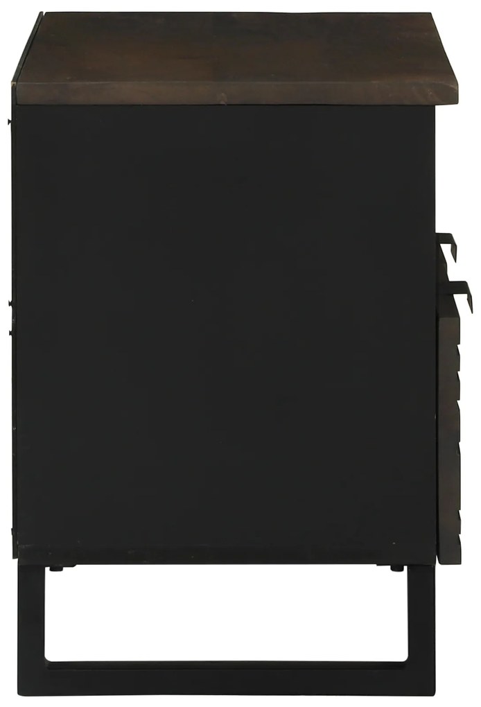 vidaXL Έπιπλο Τηλεόρασης Καφέ 70 x 33 x 46 εκ Μασίφ ξύλο μάνγκο