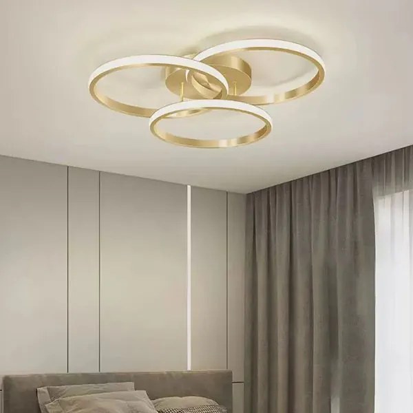 Φωτιστικό Πλαφονιέρα LED Homelighting Ciclit Gold 77-50671