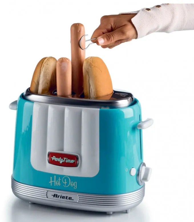 Ariete PARTY TIME 0206/01, 650W, 4 διαμερίσματα, 5 στάδια, λειτουργία Stop, τυρκουάζ