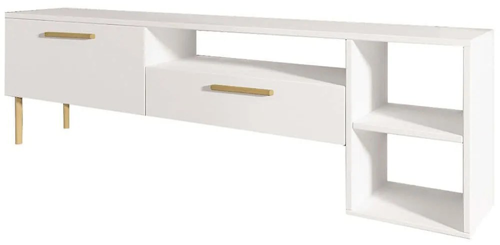Έπιπλο Tηλεόρασης Parion 382NRC1145 150x35x47cm White