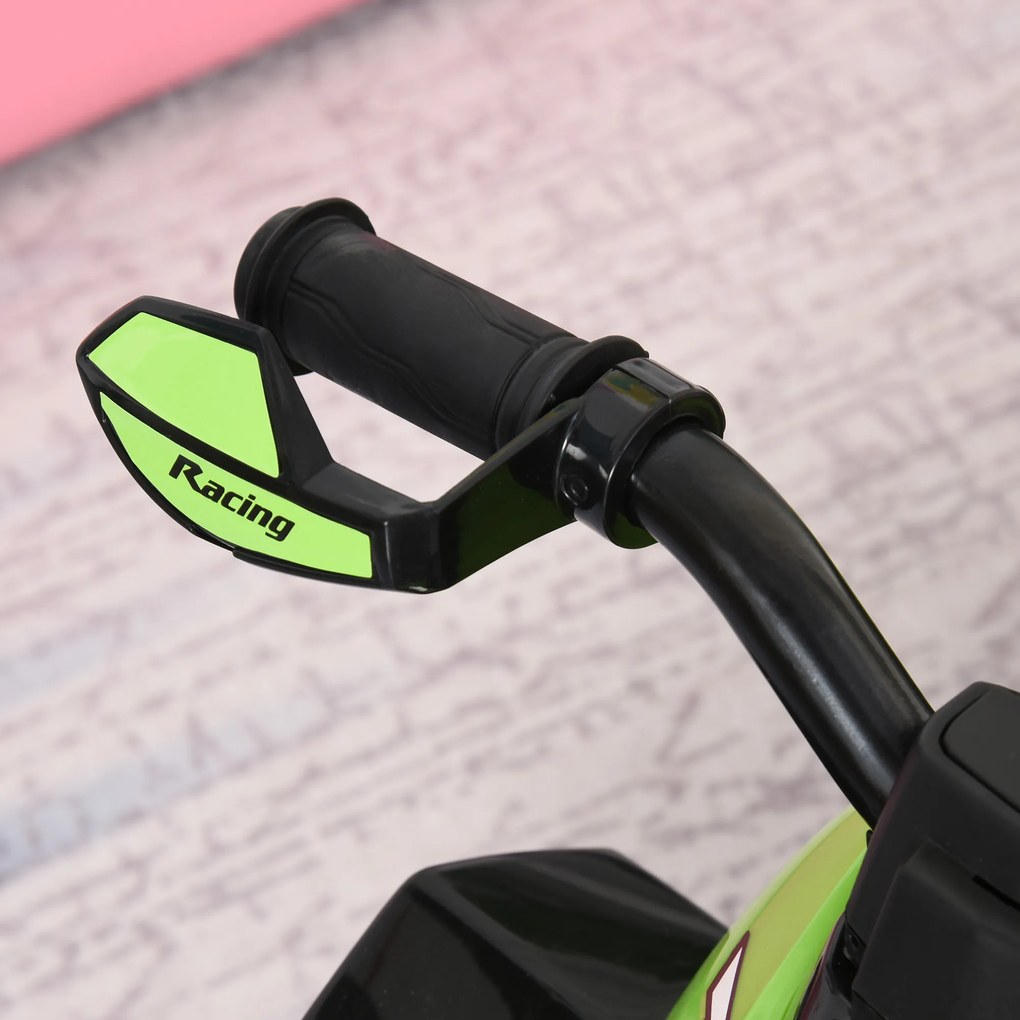 HOMCOM Αυτοκίνητο-πατίνι, όχημα-πατίνι για παιδιά 18-36 μηνών Πράσινο