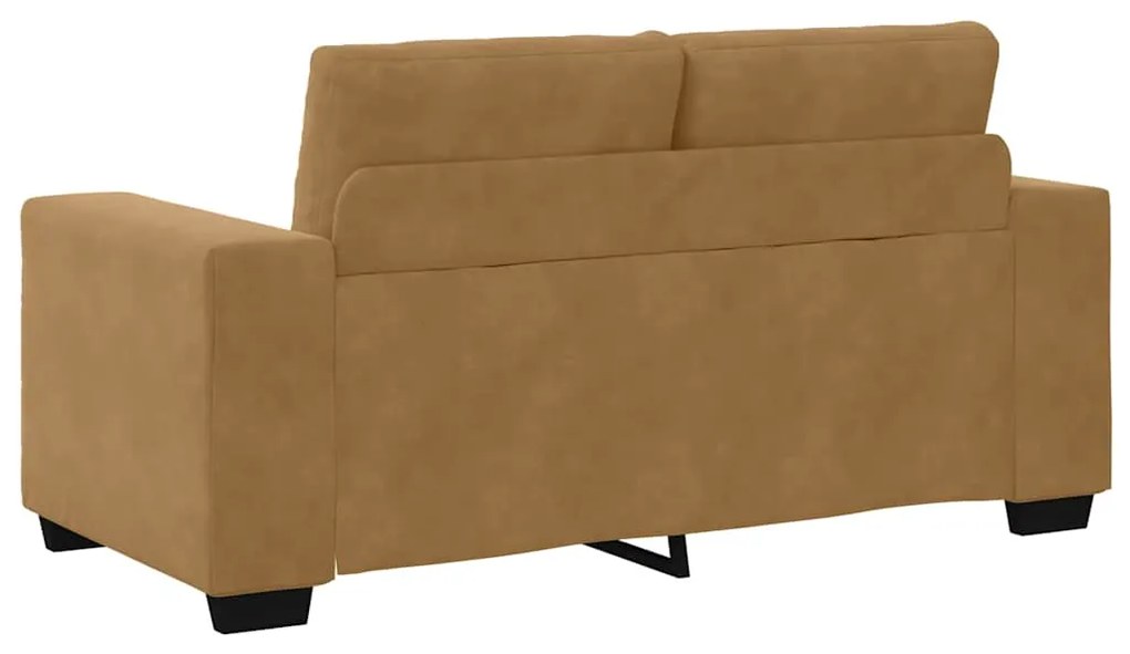 vidaXL Σετ Καναπέ 2 pcs Καφέ 221 x 78 x 80 εκ Βελούδο