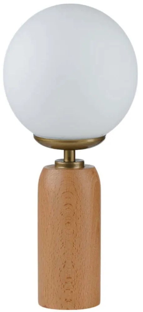 Φωτιστικό Επιτραπέζιο 534LUN5197 Φ15x33cm 1xE27 40W Oak-White Opviq
