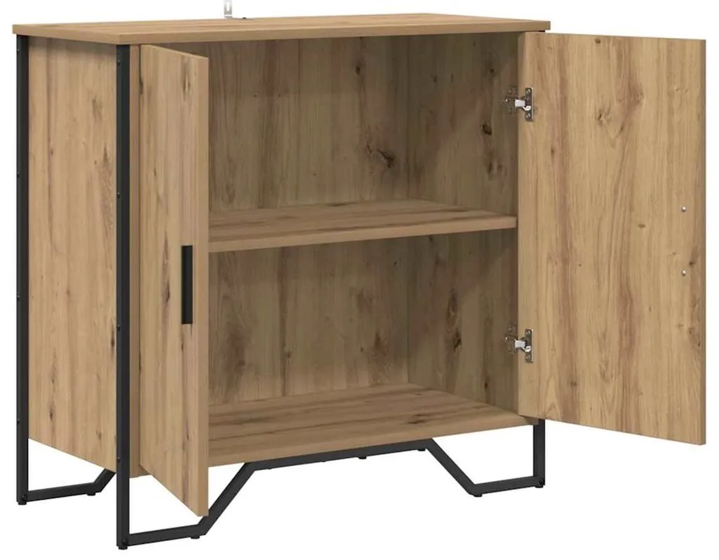 vidaXL Πλαϊνό γραφείο artisan δρυς 78 x 35.5 x 74.5 εκ.