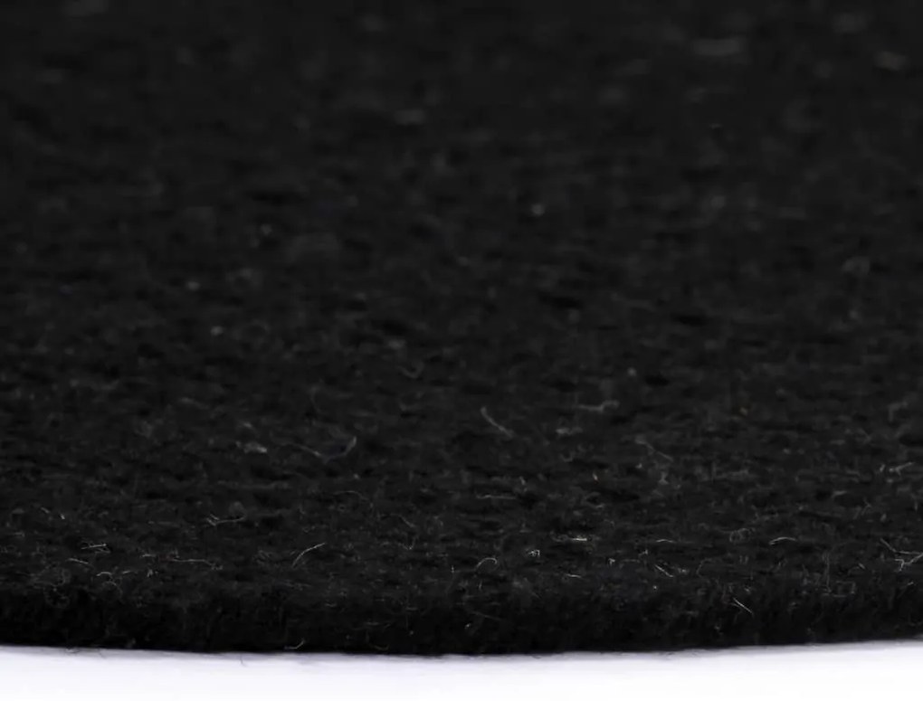 vidaXL Σουπλά Στρογγυλά Απλά 4 τεμ. Μαύρα 38 εκ. Βαμβακερά