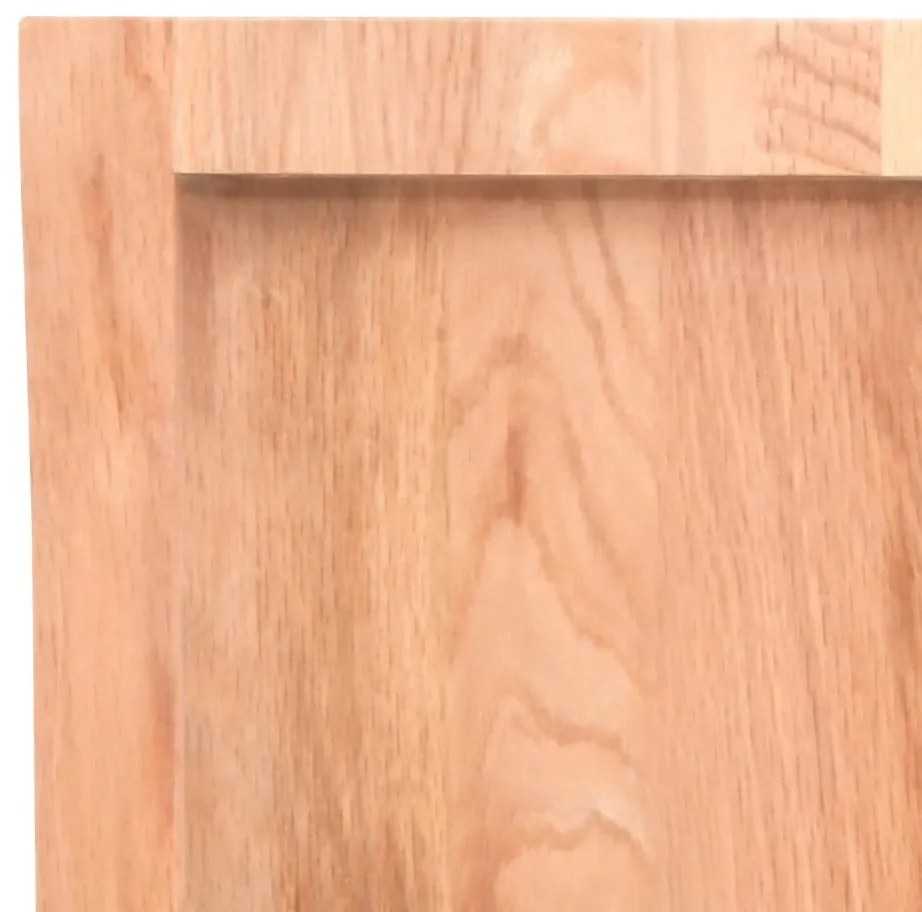 vidaXL Ράφι Τοίχου Ανοιχτό Καφέ 160x30x(2-4)εκ. Επεξ. Μασίφ Ξύλο Δρυός