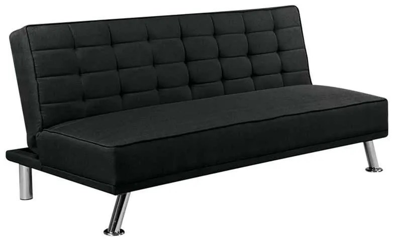 Καναπές Κρεβάτι EUROPA Ύφ.Μαύρο 176x82x80cm Bed:176x102x40cm