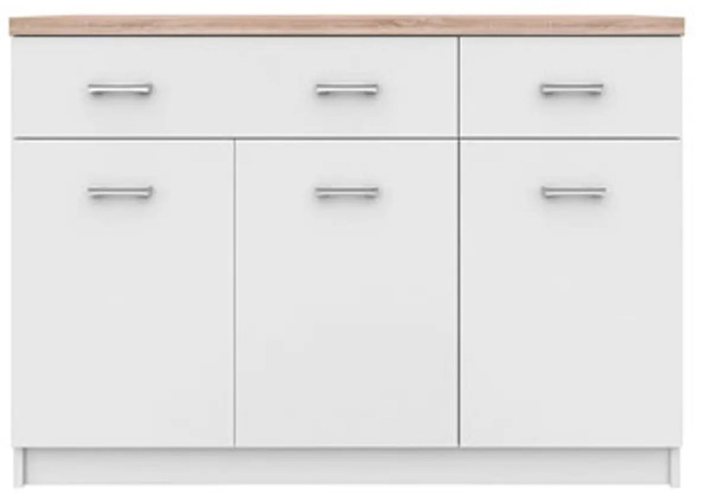 Μπουφές Top Mix 120x33x85 cm TO-TOP3D2SW Μελαμίνη