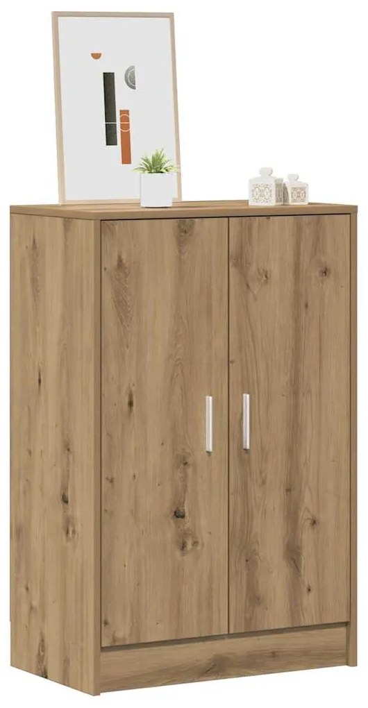vidaXL Παπουτσοθήκη Αρτισιανή Δρυς 60x35x92 εκ. Επεξεργασμένο Ξύλο