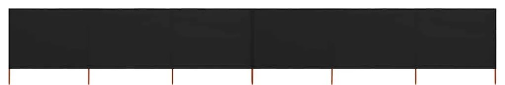 vidaXL Προστατευτικό Αέρα με 6 Πάνελ Μαύρο 800 x 160 εκ. Υφασμάτινο