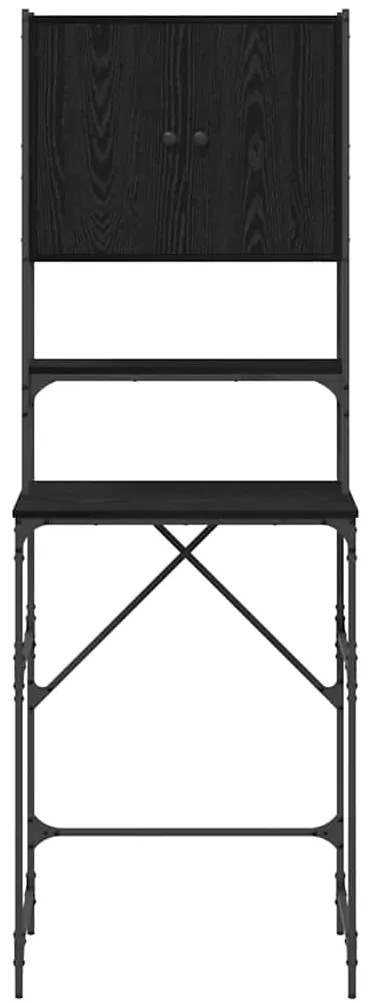vidaXL Ντουλάπα Πλυντηρίου Μαύρο 0ak 68 x 48,5 x 194 εκ