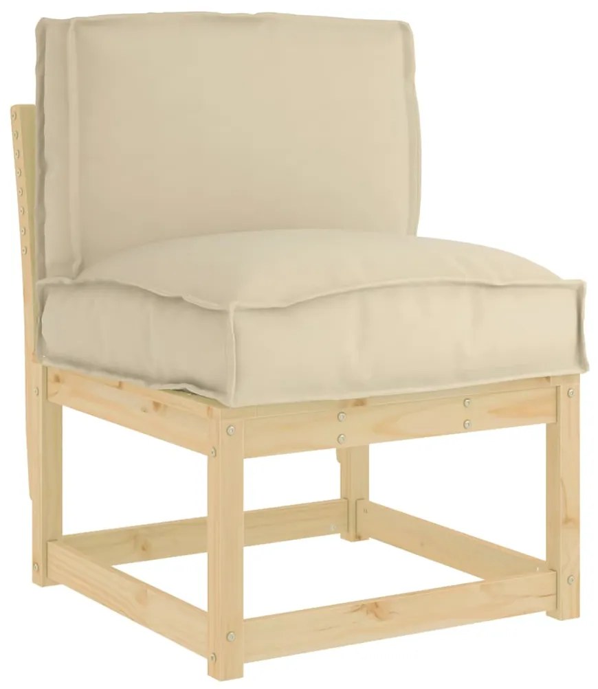 vidaXL Μαξιλάρι παλέτας για πλάτη Μπεζ 50 x 40 x 12 cm Ύφασμα Oxford