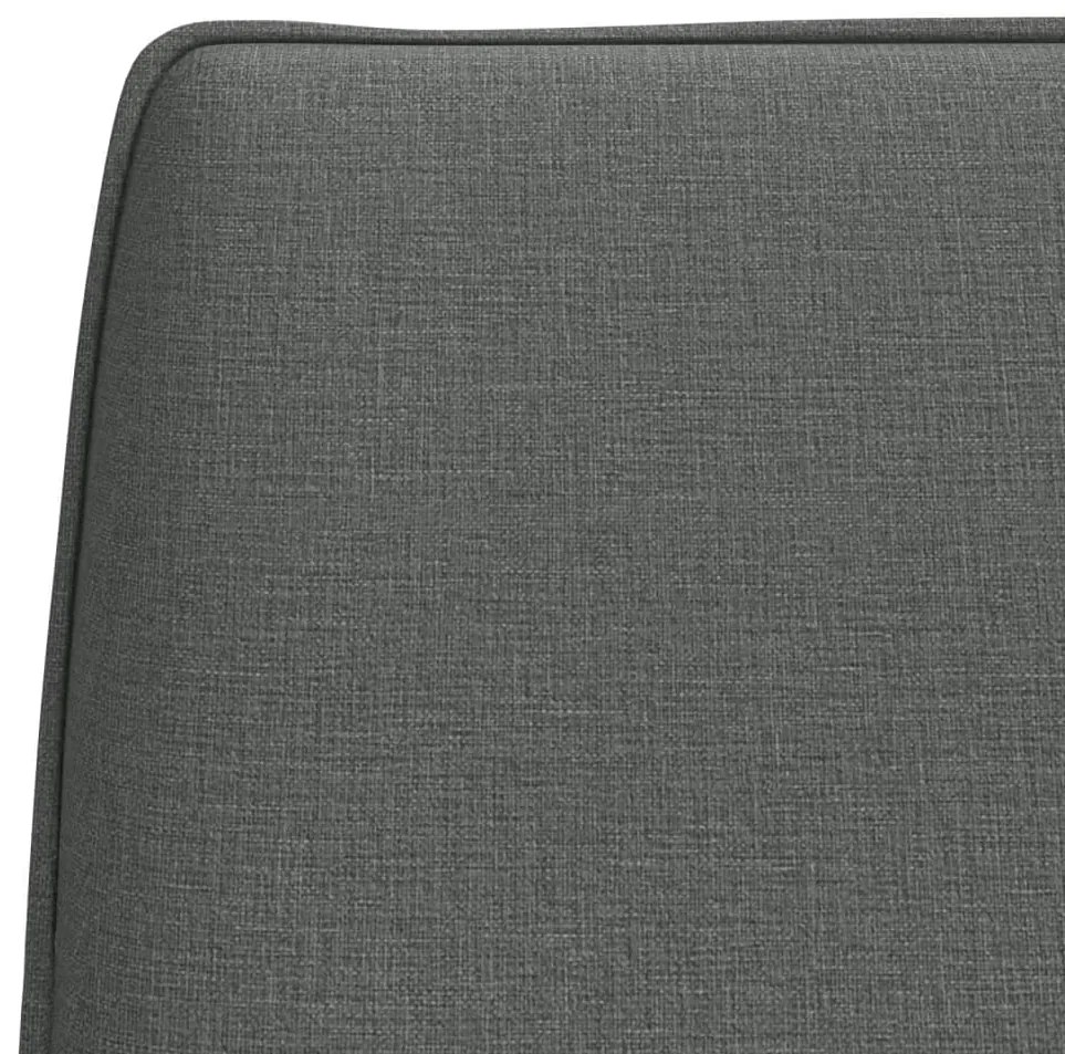 vidaXL Πάγκος Σκούρο Γκρι 100x75x76 εκ. Υφασμάτινος