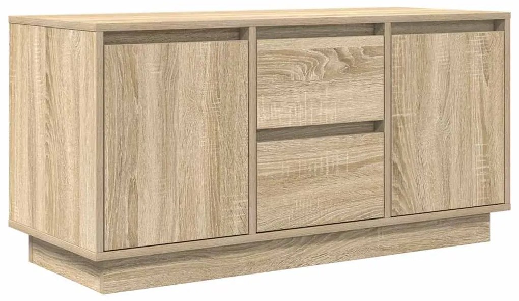 Έπιπλο Τηλεόρασης με LED Sonoma Δρυς 100x41x50 εκ. - Καφέ