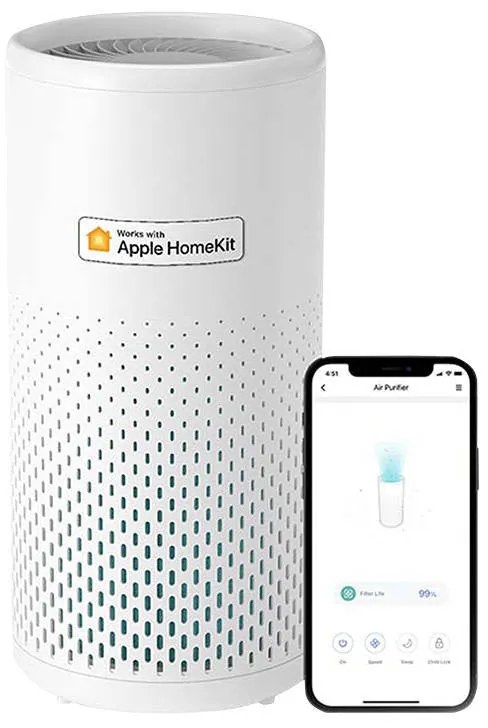 Meross Έξυπνος Καθαριστής Αέρα Wi-Fi MAP100 (HomeKit) (Λευκό)