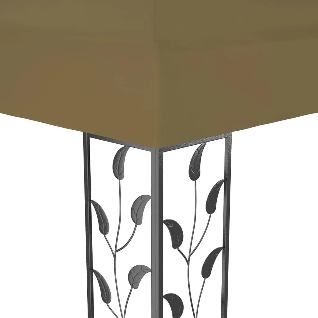 Κιόσκι με Διπλή Οροφή Taupe 3 x 4 μ. 180 γρ/μ² - Μπεζ-Γκρι