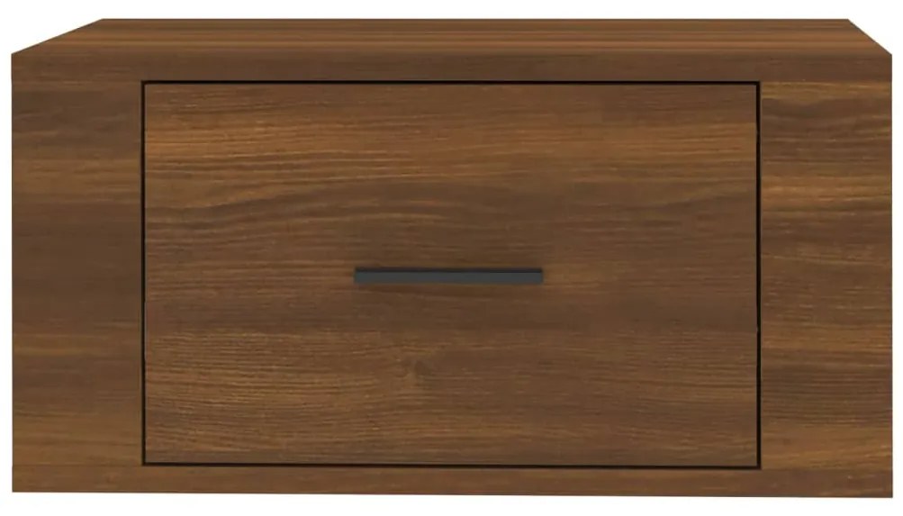 vidaXL Κομοδίνα Επιτοίχια 2 τεμ. Καφέ Δρυς 50x36x25 εκ.
