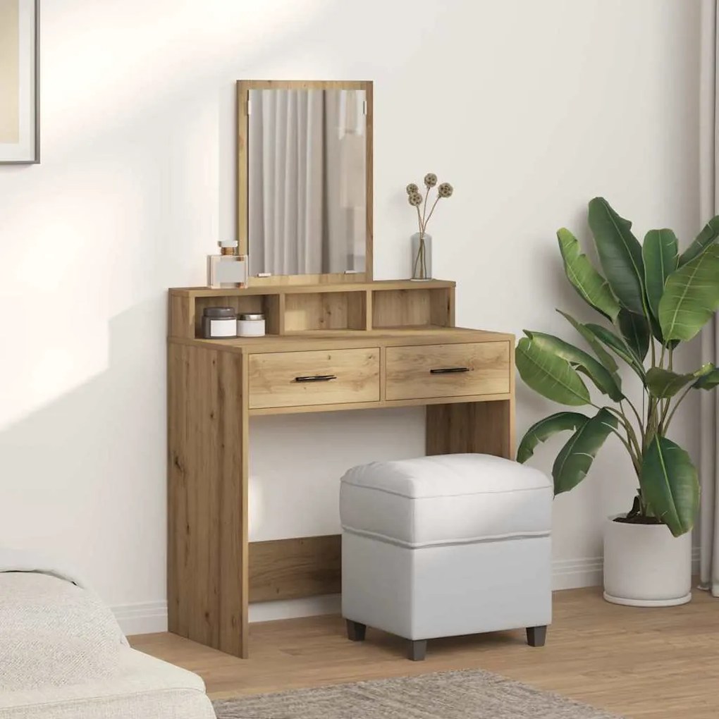 vidaXL Τραπέζι περιποίησης με συρτάρι Artisan Oak 79 x 41 x 140 εκ.