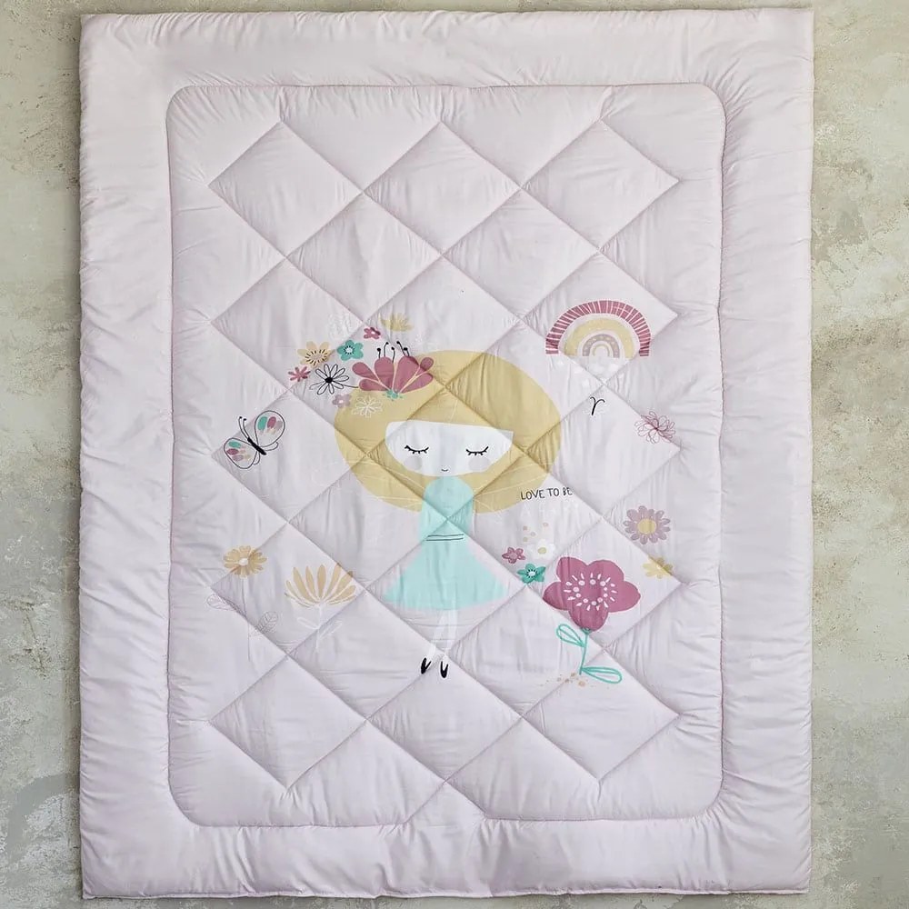 Πάπλωμα Παιδικό Fairy Love Lila Nima Μονό 160x240cm Microfiber