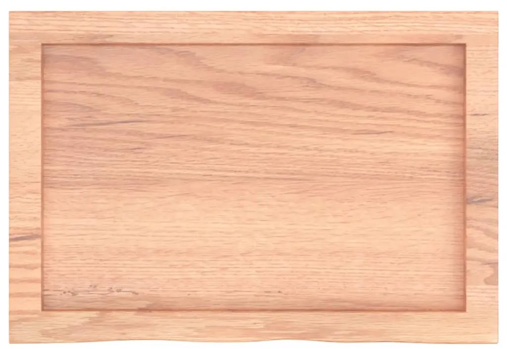 Πάγκος Μπάνιου Αν. Καφέ 60x40x(2-4) εκ. Επεξεργ. Μασίφ Ξύλο 3156105