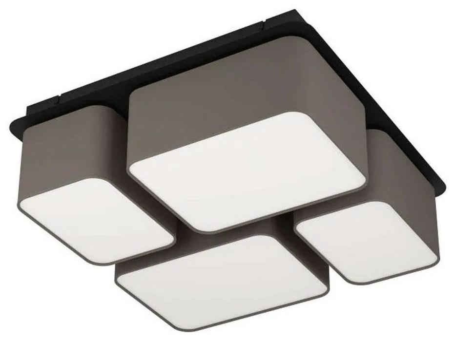 Φωτιστικό Οροφής-Πλαφονιέρα Mordazo 900524 51x51x17,5cm 4xE27 28W Black-White Eglo