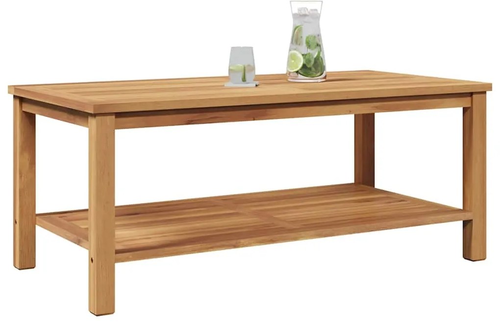 vidaXL Τραπεζάκι σαλονιού Καφέ 110 x 55 x 45 cm Μασίφ ξύλο teak