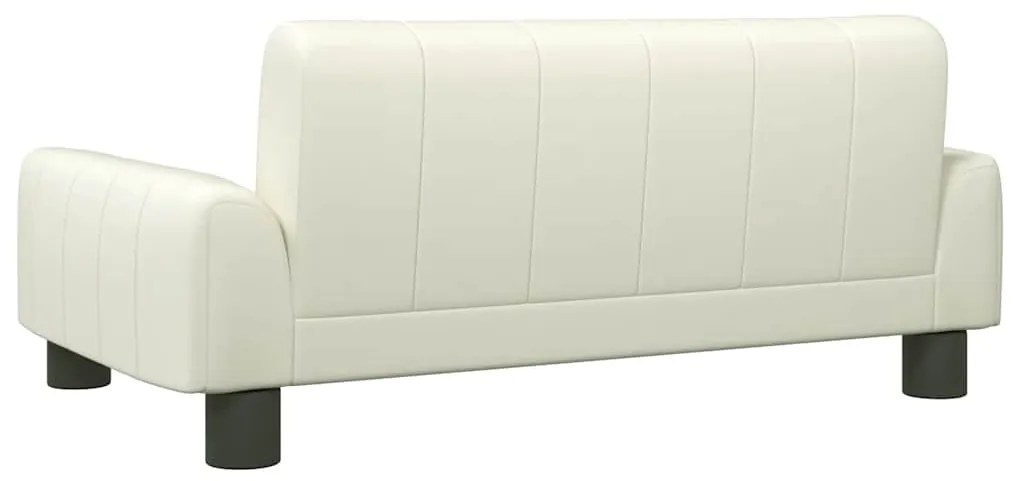 vidaXL Καναπές Παιδικός Κρεμ 70 x 45 x 30 εκ. από Συνθετικό Δέρμα