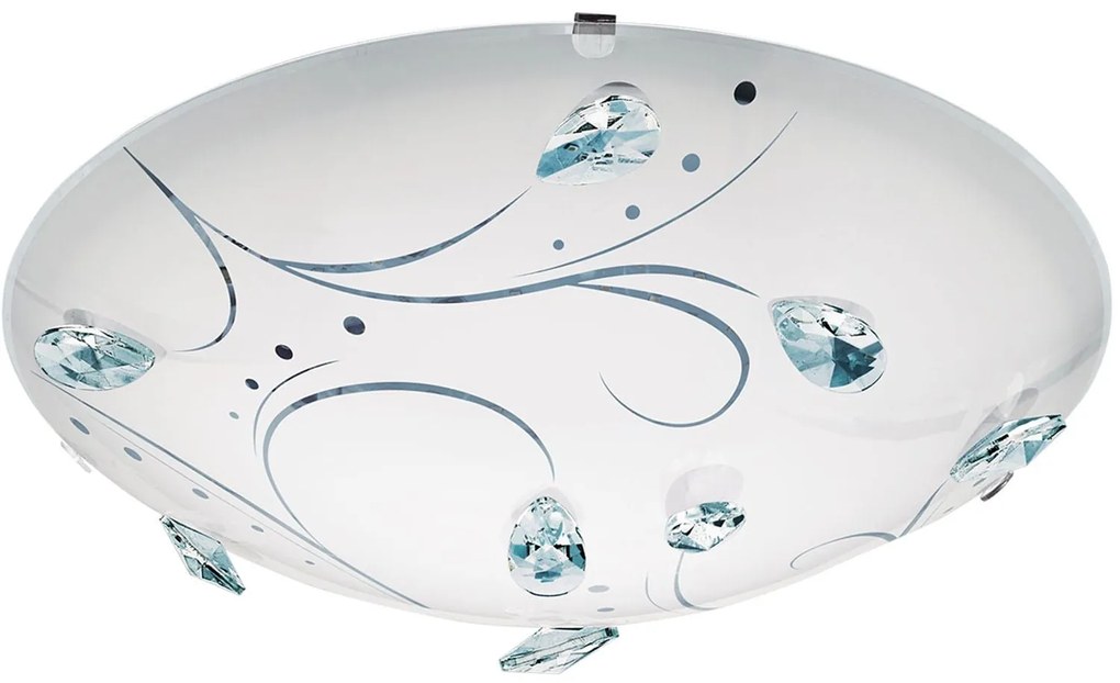 Φωτιστικό Οροφής Led Sorrenta 1 95689  White Eglo Metal, Glass