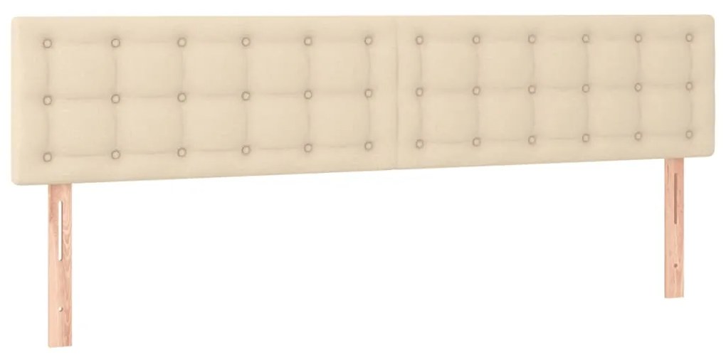 Κρεβάτι Boxspring με Στρώμα Κρεμ 120x190 εκ. Υφασμάτινο 3269963