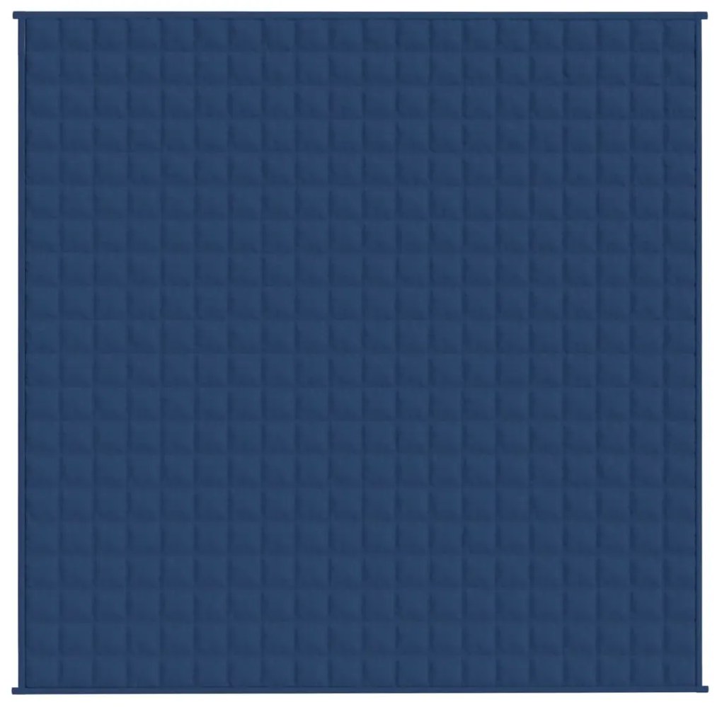 vidaXL Κουβέρτα Βαρύτητας Μπλε 200 x 200 εκ. 9 κ. Υφασμάτινη