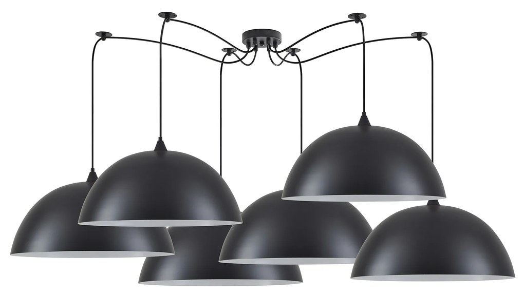 SE21-BL-B10-BL6-MS50 ADEPT PENDANT Black Metal Pendant+ HOMELIGHTING 77-8722