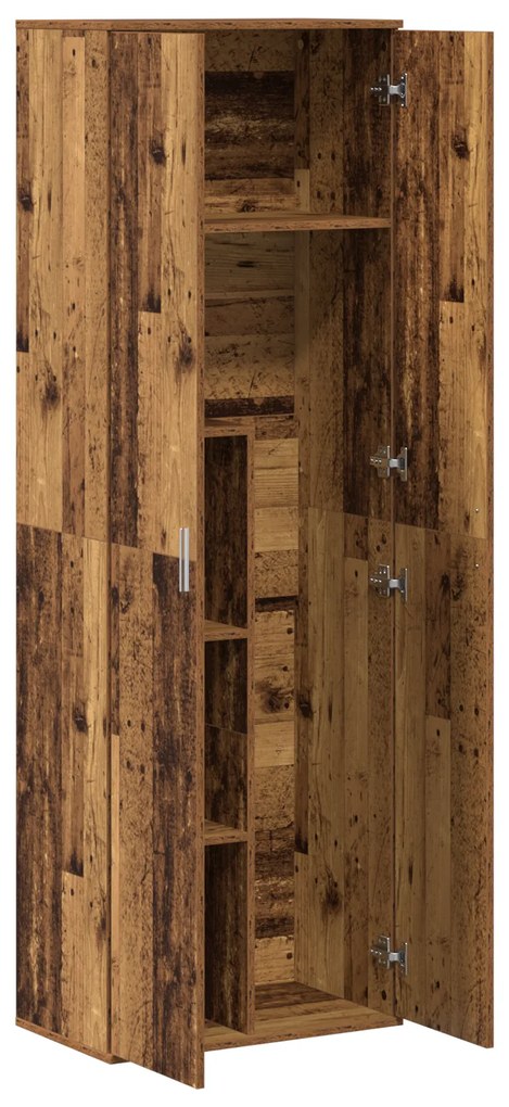 vidaXL Υψηλή Ντουλάπα Παλιό Ξύλο 60x35x180 cm Κατασκευασμένο Ξύλο