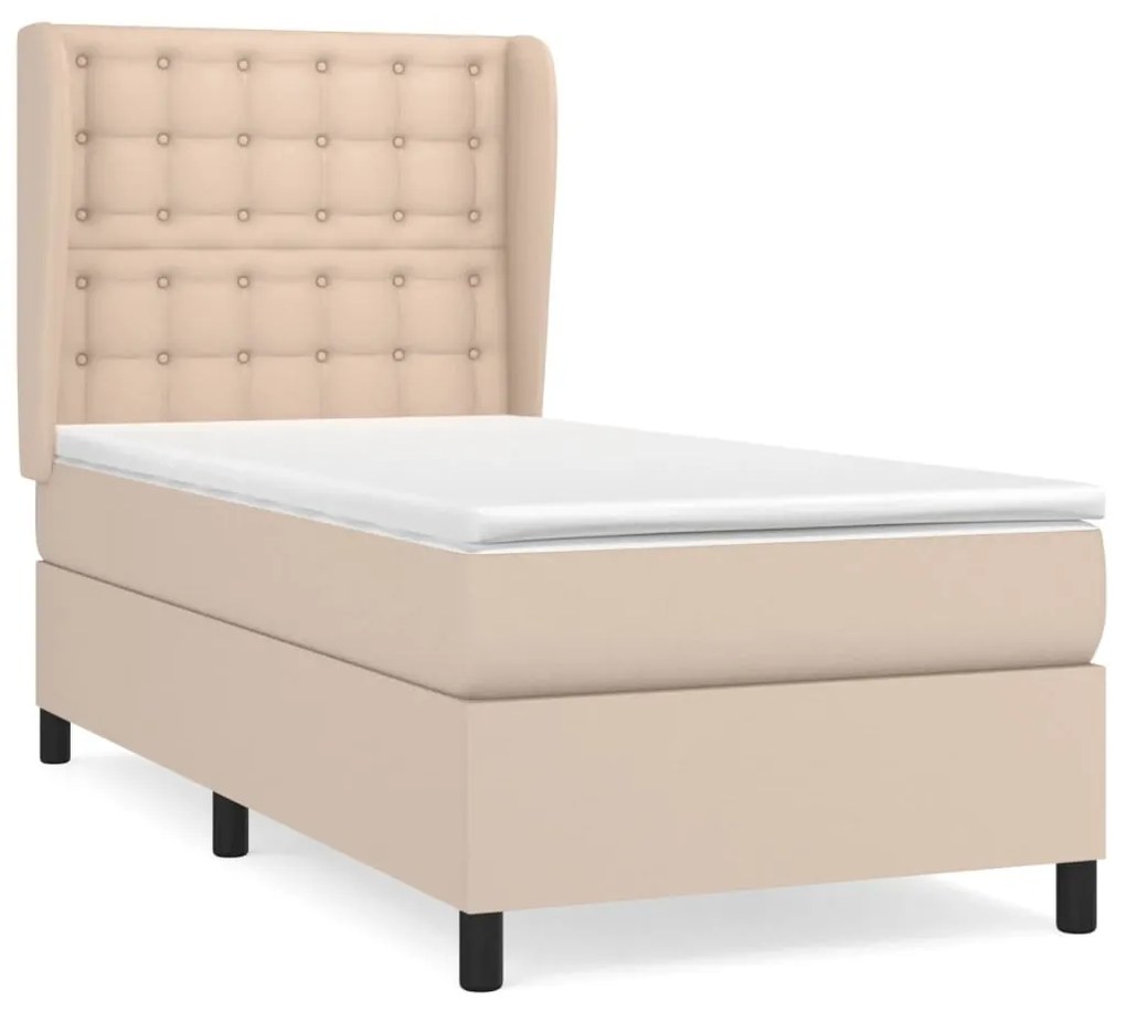 ΚΡΕΒΑΤΙ BOXSPRING ΜΕ ΣΤΡΩΜΑ ΚΑΠΟΥΤΣΙΝΟ 80X200 ΕΚ. ΣΥΝΘ. ΔΕΡΜΑ 3129002