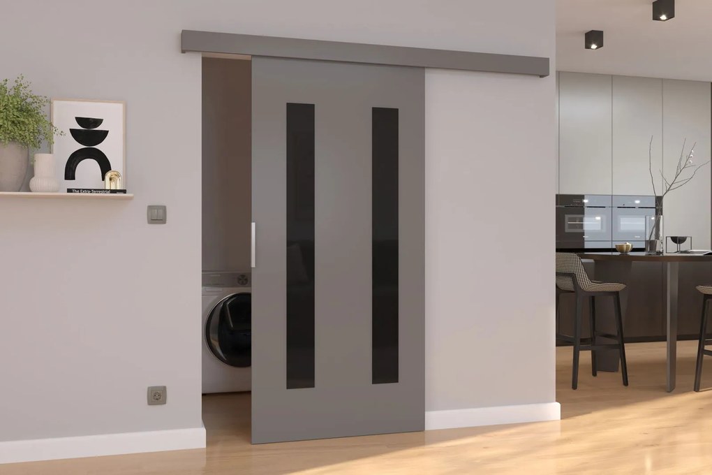 Συρόμενη πόρτα Zij-Gkri-Μήκος: 106 εκ.