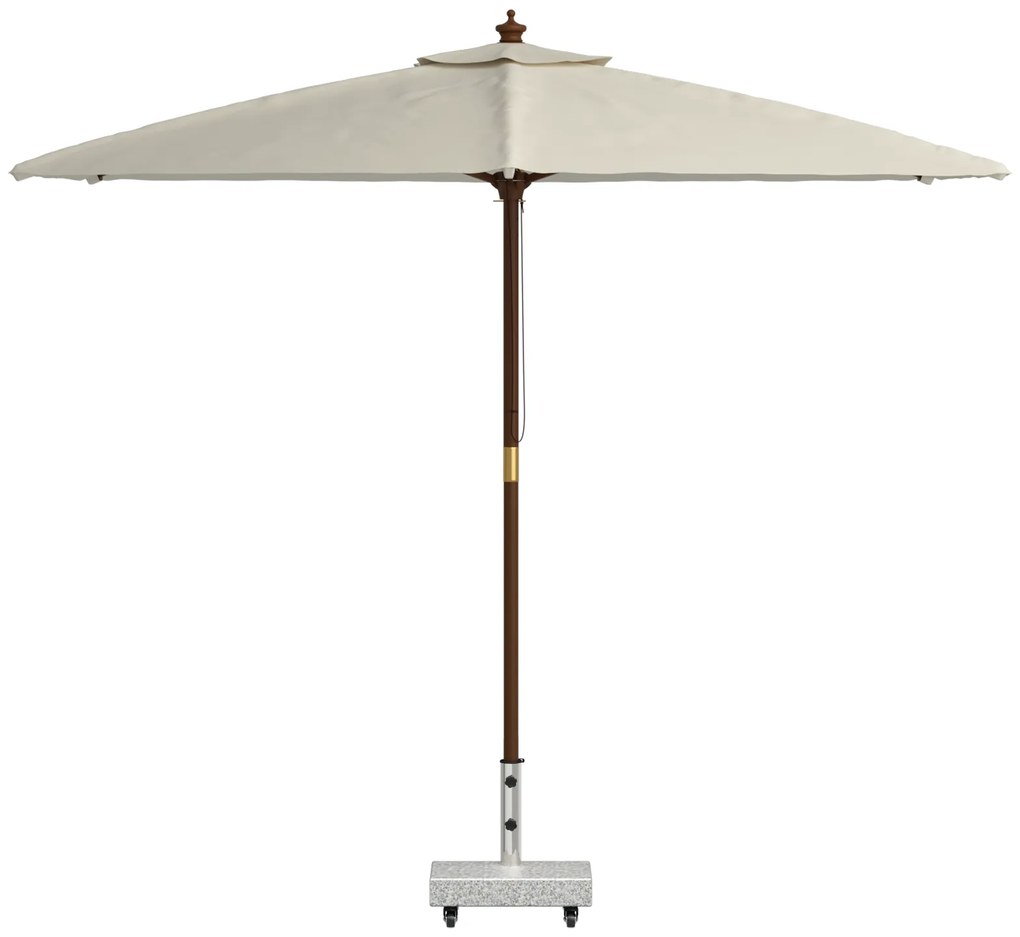 vidaXL Βάση ομπρέλας Γκρι 45 x 25 x 45 εκ. Γρανίτης, Ατσάλι