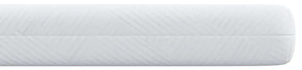 vidaXL Στρώμα επικάλυψης Λευκό 90 x 190 cm Υφασμα Jacquard