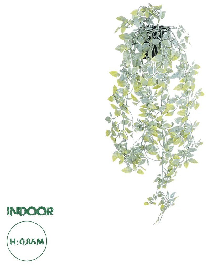 GloboStar® Artificial Garden HANGING DATURA 20864 Τεχνητό Κρεμαστό Διακοσμητικό Φυτό Δατούρα  Φ24 x Y80cm