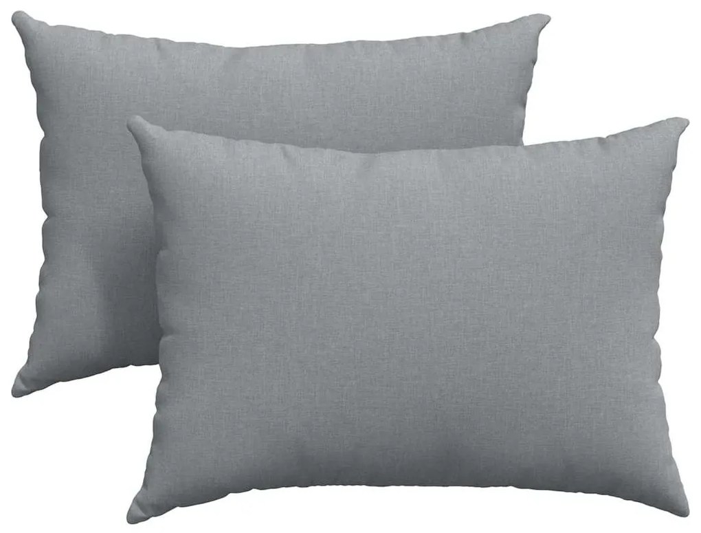 vidaXL Μαξιλάρι Καναπέ 2 pcs Ανοιχτό γκρι 70 x 50 cm ύφασμα
