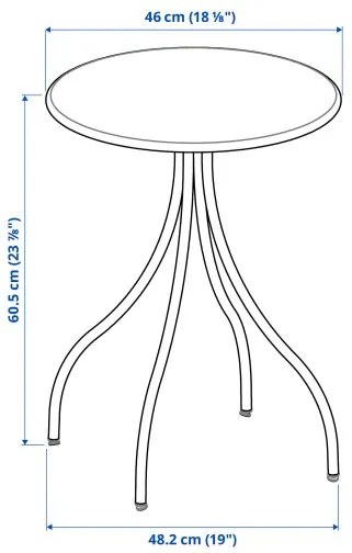 TANEBRO βοηθητικό τραπέζι, 46 cm 605.789.70