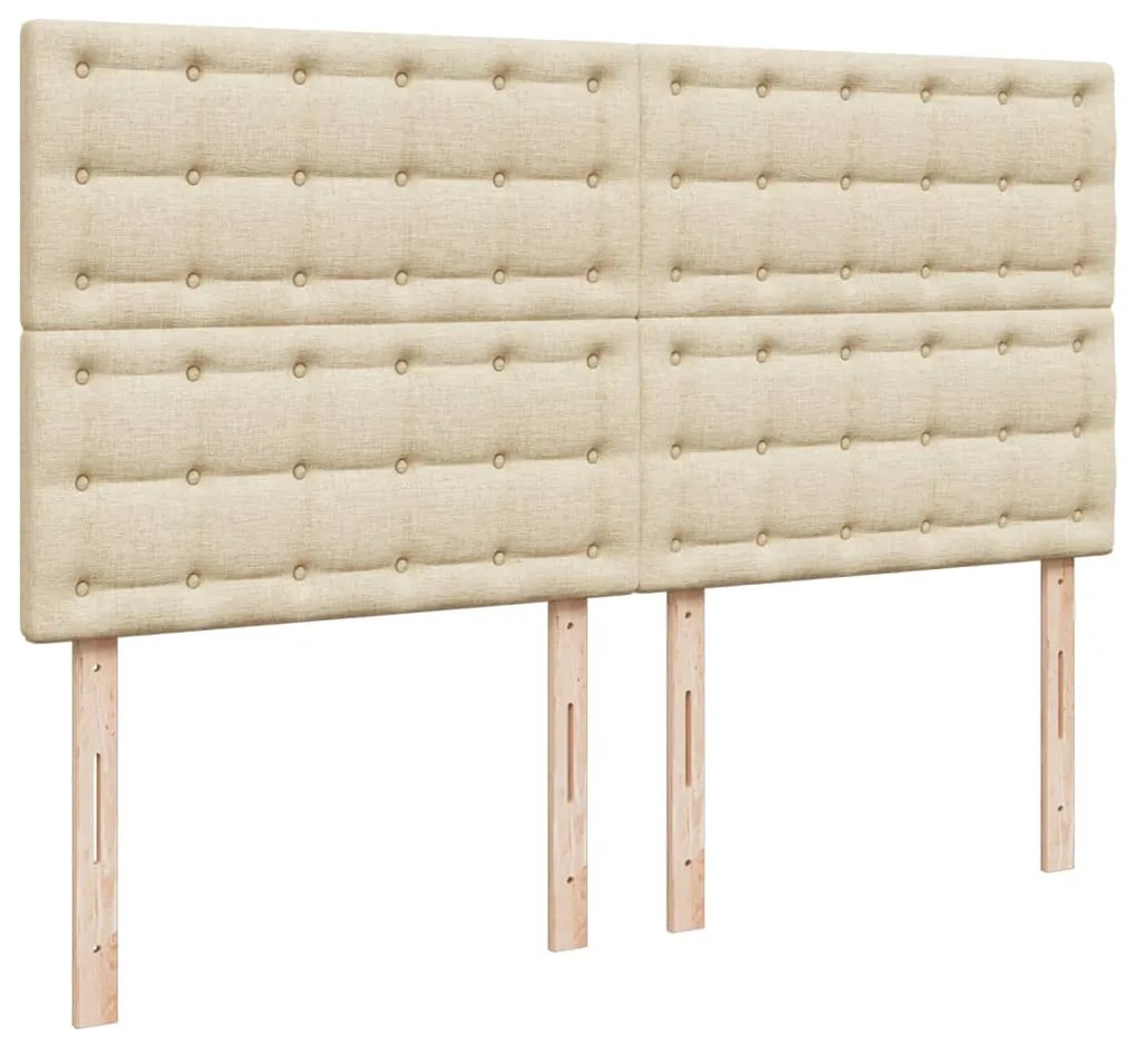 ΚΡΕΒΑΤΙ BOXSPRING ΜΕ ΣΤΡΩΜΑ ΚΡΕΜ 180X200 ΕΚ. ΥΦΑΣΜΑΤΙΝΟ 3290586